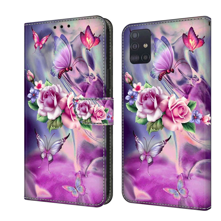 For Samsung Galaxy A51 4G Crystal 3D Shockproof Protective Leather Phone Case(Butterfly) - free shipping - PMC TechLife - Order now!