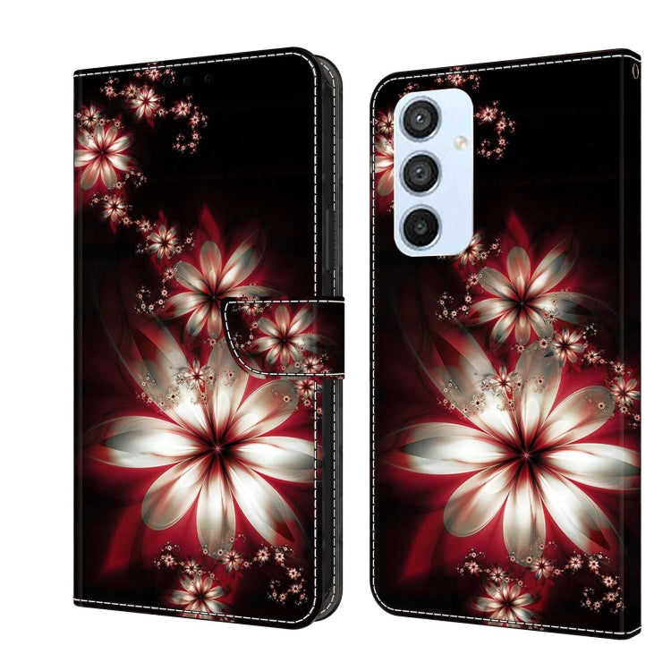For Samsung Galaxy A54 5G Crystal 3D Shockproof Protective Leather Phone Case(Fantastic Flower) - free shipping - PMC TechLife - Order now!