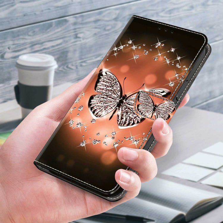 For Samsung Galaxy S23+ Crystal 3D Shockproof Protective Leather Phone Case(Crystal Butterfly) - free shipping - PMC TechLife - Order now!