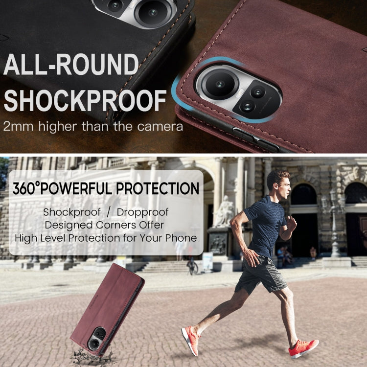 For OPPO Reno10 5G Global／Reno10 Pro Global CaseMe 013 Multifunctional Horizontal Flip Leather Phone Case(Wine Red) - OPPO Cases by CaseMe | Online Shopping South Africa | PMC Jewellery | Buy Now Pay Later Mobicred