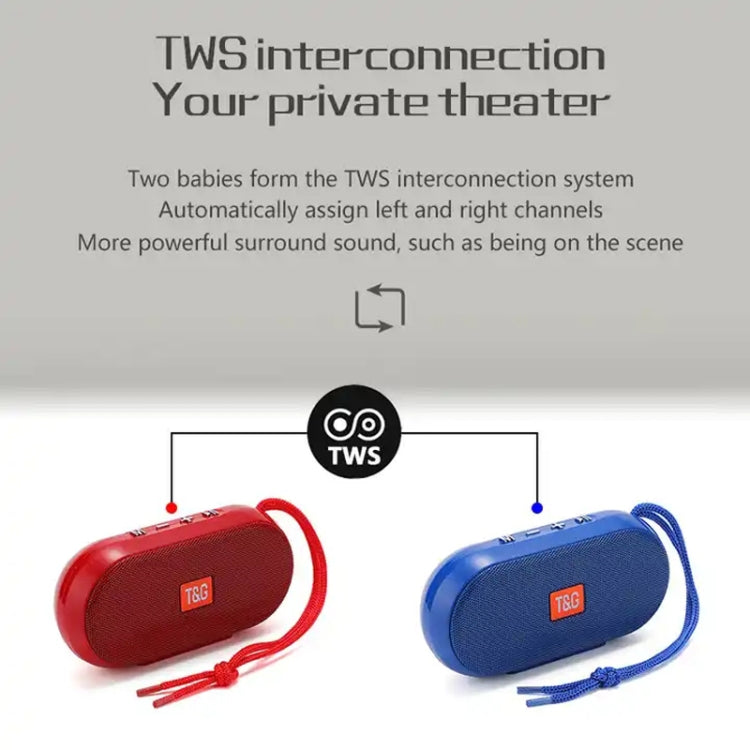 T&G TG179 Outdoor Multifunctional Wireless Bluetooth Speaker Support USB / TF / FM(Dark Blue) - Mini Speaker by T&G | Online Shopping South Africa | PMC Jewellery