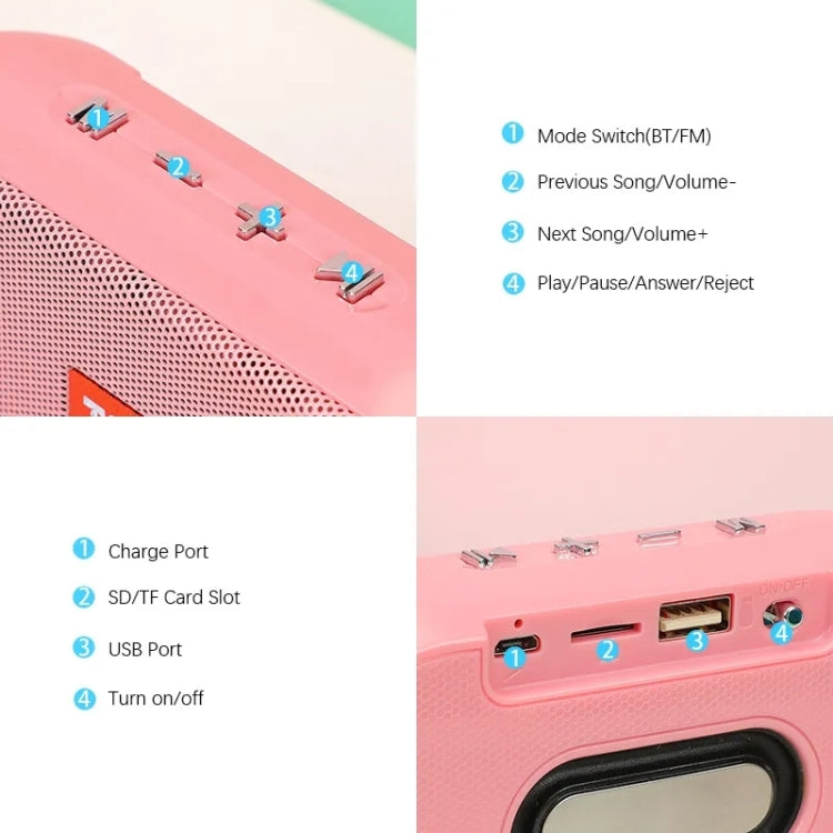 T&G TG179 Outdoor Multifunctional Wireless Bluetooth Speaker Support USB / TF / FM(Green) - Mini Speaker by T&G | Online Shopping South Africa | PMC TechLife