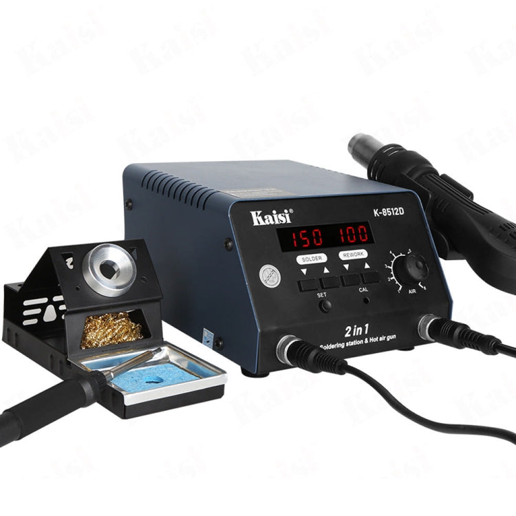 Kaisi 8512D 2 in 1 Smart Digital Display Hot Air Gun Soldering Iron Rework Station, Plug:EU - Soldering Iron Set by Kaisi | Online Shopping South Africa | PMC Jewellery | Buy Now Pay Later Mobicred