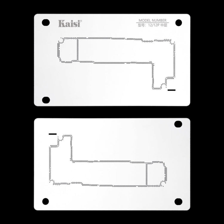 Kaisi 18 in 1 Silicone Middle Layer Tin Planting BGA Reballing Platform for iPhone X-14 Pro Max - BGA Stencils by Kaisi | Online Shopping South Africa | PMC Jewellery