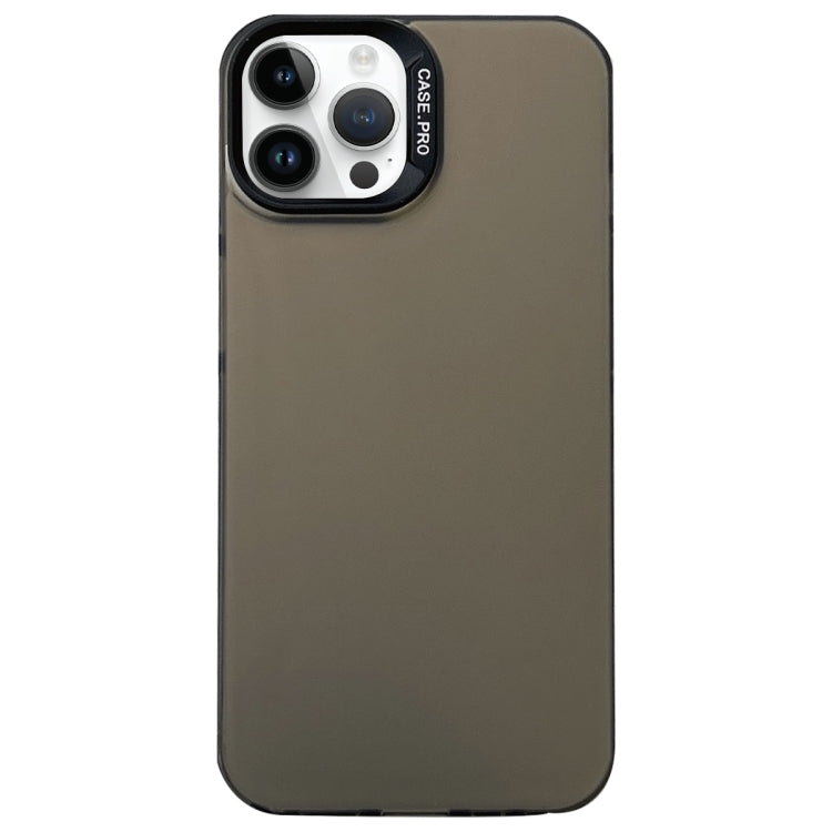 For iPhone 14 Pro Max Semi Transparent Frosted PC Phone Case(Brown) - iPhone 14 Pro Max Cases by PMC Jewellery | Online Shopping South Africa | PMC Jewellery