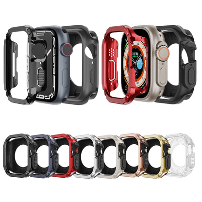 For Apple Watch Series 6 / 5 / 4 / SE 40mm 2-in-1 PC Hybrid TPU Armor Watch Case(Transparent) - Watch Cases by PMC Jewellery | Online Shopping South Africa | PMC Jewellery