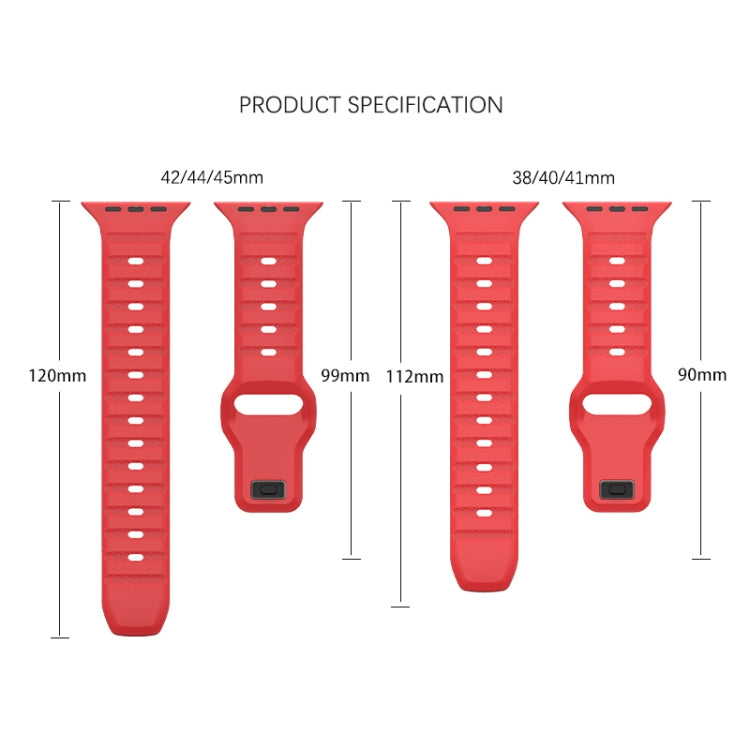 For Apple Watch 2 42mm Dot Texture Fluororubber Watch Band(Nebula Pink) - Watch Bands by PMC TechLife | Online Shopping South Africa | PMC TechLife