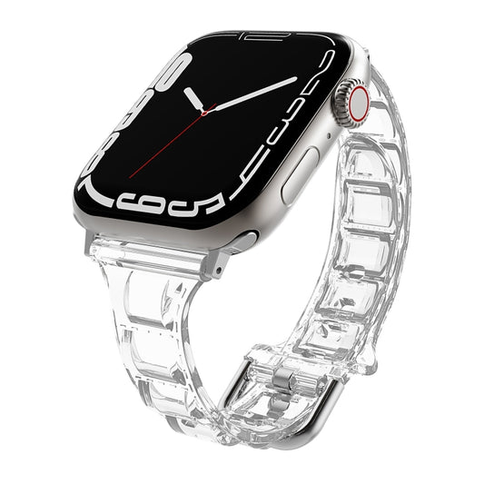 For Apple Watch 3 38mm Cube Airbag Clear TPU Watch Band(Transparent) - Watch Bands by PMC Jewellery | Online Shopping South Africa | PMC Jewellery