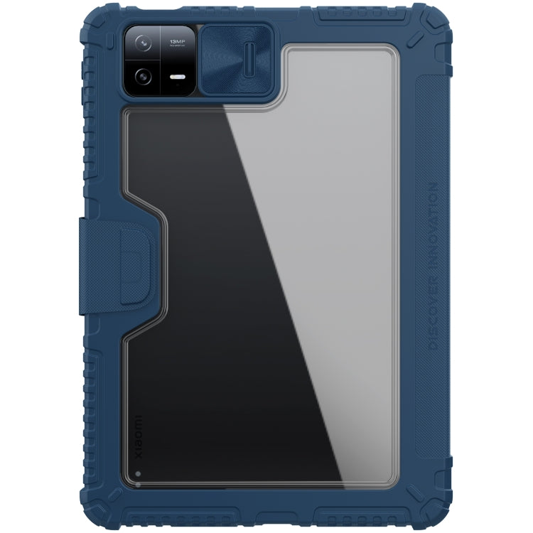 For Xiaomi Pad 6 / Pad 6 Pro NILLKIN Bumper Pro Camshield Tablet Leather Case(Blue) -  by NILLKIN | Online Shopping South Africa | PMC TechLife