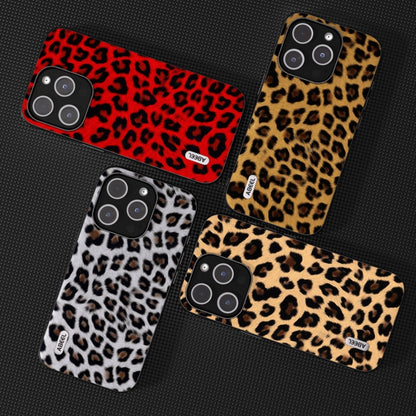 For iPhone 15 Pro ABEEL Black Edge Leopard Phone Case(Leopard Print) - iPhone 15 Pro Cases by PMC Jewellery | Online Shopping South Africa | PMC Jewellery