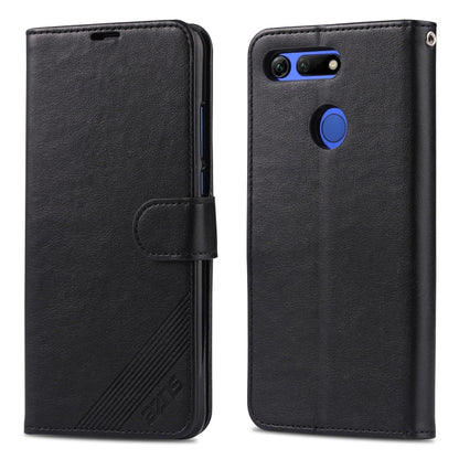 For Huawei Honor V20 AZNS Sheepskin Texture Horizontal Flip Leather Case with Holder & Card Slots & Wallet(Black) - Honor Cases by AZNS | Online Shopping South Africa | PMC Jewellery | Buy Now Pay Later Mobicred