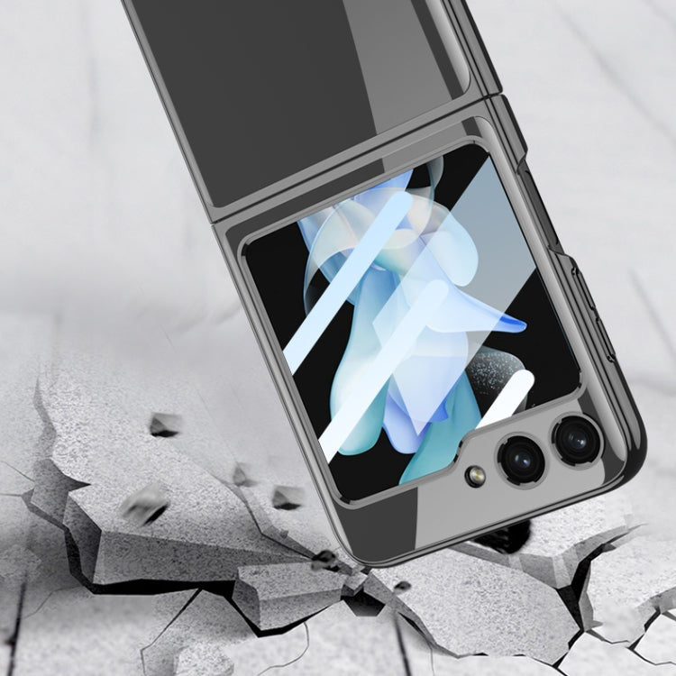 For Samsung Galaxy Z Flip5 GKK Integrated Electroplating Full Coverage Phone Case(Transparent) - Galaxy Z Flip5 Cases by GKK | Online Shopping South Africa | PMC TechLife