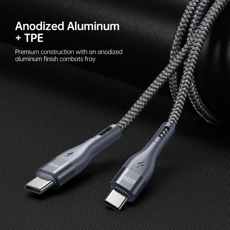 DUZZONA A2 PD 65W USB-C / Type-C to Type-C Fast Charging Data Cable, Length:3m(Grey) - USB-C & Type-C Cable by DUZZONA | Online Shopping South Africa | PMC Jewellery