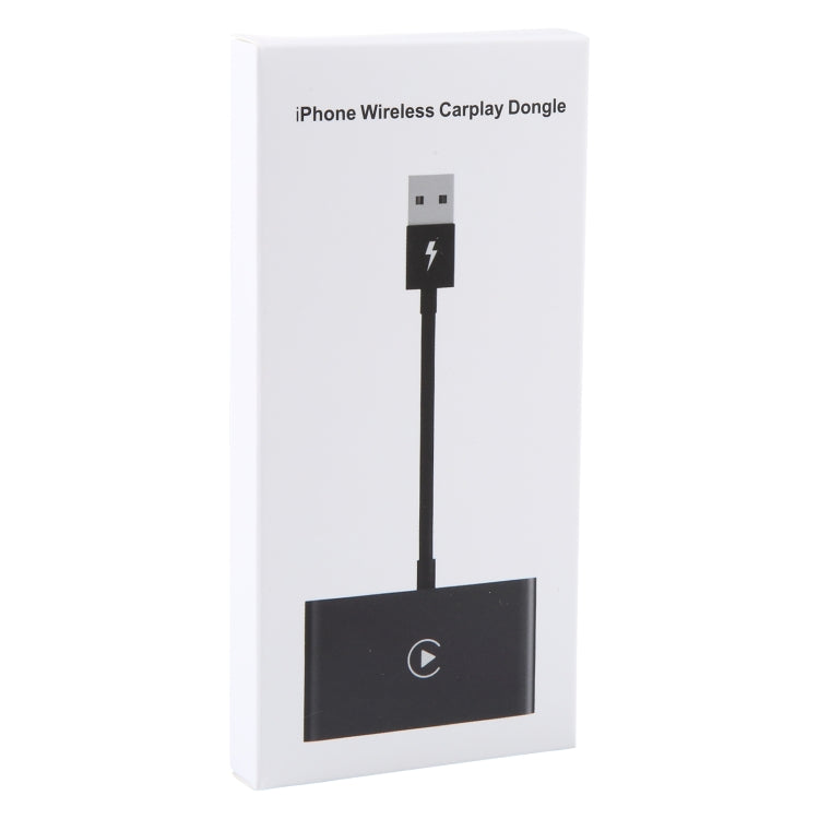 USB + USB-C / Type-C Wired to Wireless Carplay Adapter for iPhone(Black) - Bluetooth Adapters by PMC Jewellery | Online Shopping South Africa | PMC Jewellery | Buy Now Pay Later Mobicred