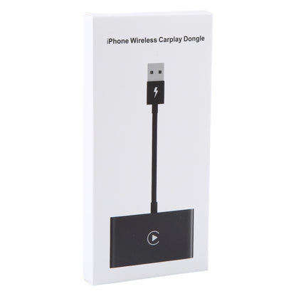 USB + USB-C / Type-C Wired to Wireless Carplay Adapter for iPhone(Black) - Bluetooth Adapters by PMC Jewellery | Online Shopping South Africa | PMC Jewellery