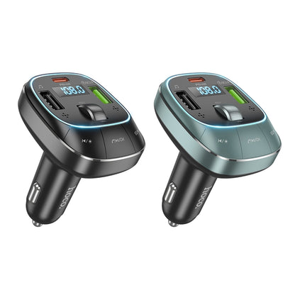 hoco E76 Pole PD30W + QC3.0 Car Bluetooth FM Transmitter(Black) - Bluetooth Car Kits by hoco | Online Shopping South Africa | PMC Jewellery