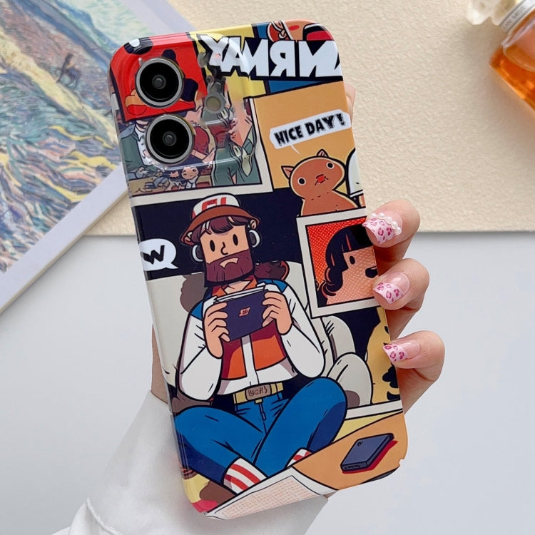 For iPhone 11 Painted Pattern Precise Hole PC Phone Case(Vacationer) - iPhone 11 Cases by PMC Jewellery | Online Shopping South Africa | PMC Jewellery