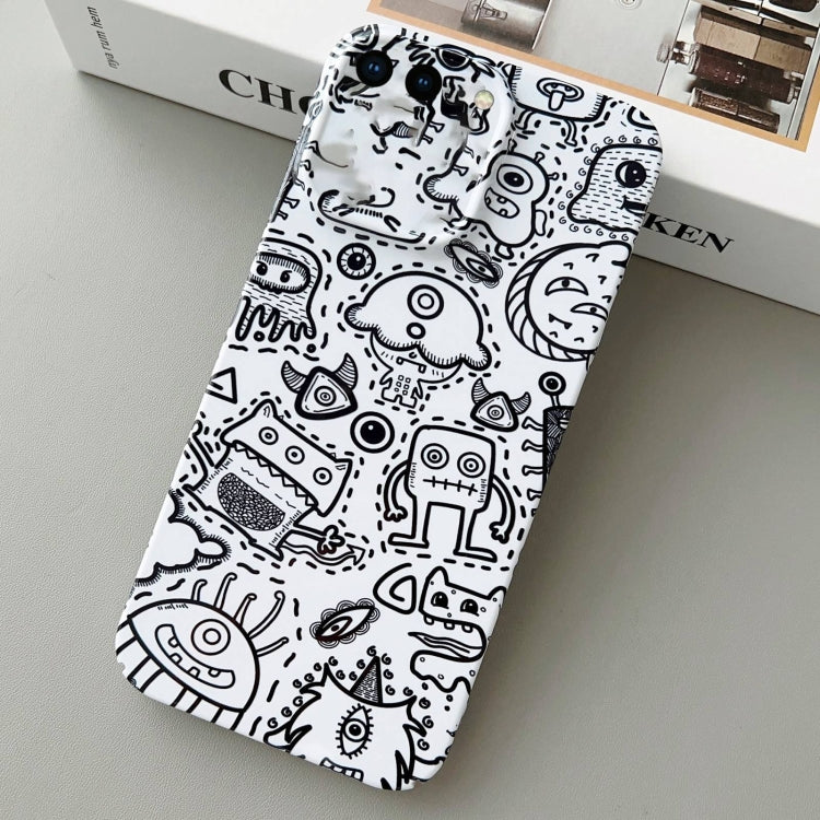 For iPhone 8 Plus / 7 Plus Painted Pattern Precise Hole PC Phone Case(Block Monster) - More iPhone Cases by PMC Jewellery | Online Shopping South Africa | PMC Jewellery