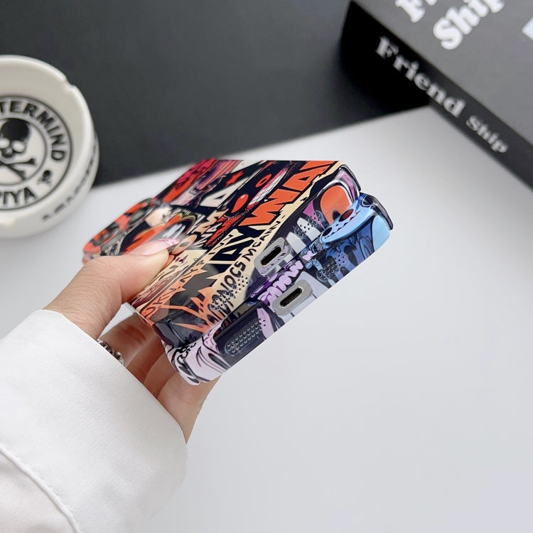 For iPhone 12 Pro Max Painted Pattern Precise Hole PC Phone Case(Holiday Uncle) - iPhone 12 Pro Max Cases by PMC TechLife | Online Shopping South Africa | PMC TechLife