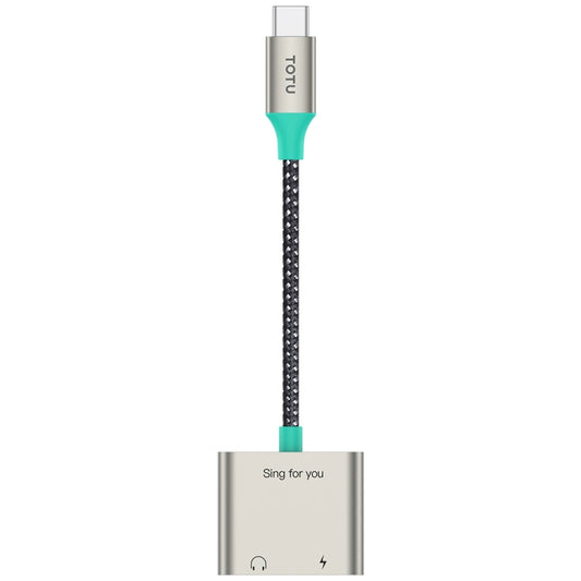 TOTU AD-6 USB-C/Type-C to Dual USB-C/Type-C Audio Adapter - Type-C Adapter by TOTUDESIGN | Online Shopping South Africa | PMC Jewellery