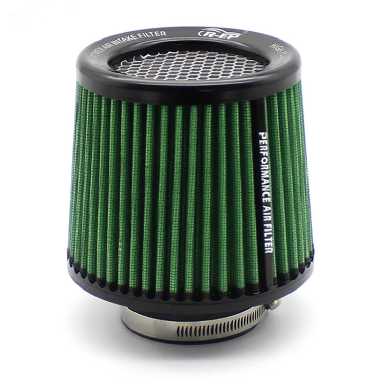 XH-UN077-079 Car High Flow Cold Cone Engine Air Intake Filter, Size:76mm(Green) - Air Intake System by PMC Jewellery | Online Shopping South Africa | PMC Jewellery