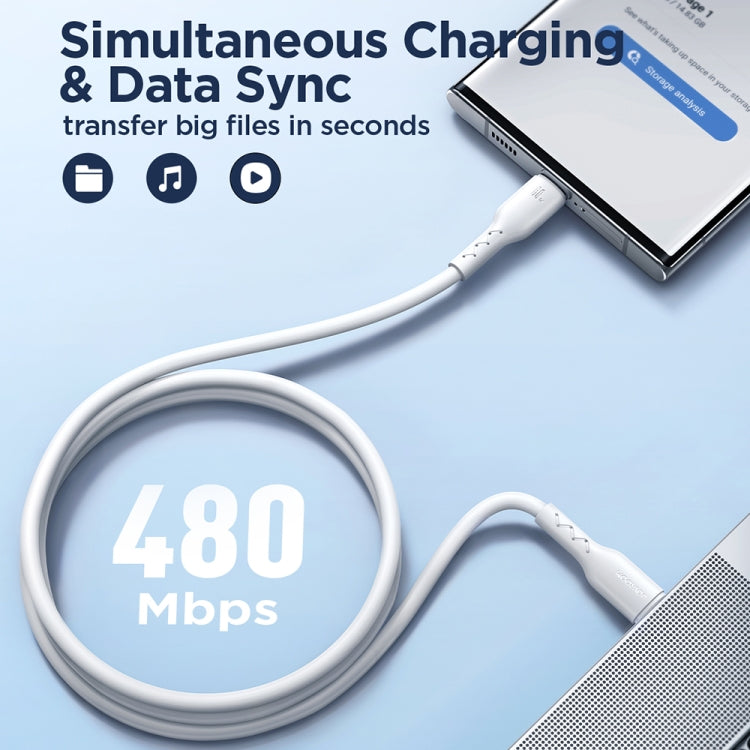 JOYROOM SA26-CC3 Flash Charge Series 60W USB-C / Type-C to USB-C / Type-C Fast Charging Data Cable, Cable Length:2m(Black) - USB-C & Type-C Cable by JOYROOM | Online Shopping South Africa | PMC Jewellery