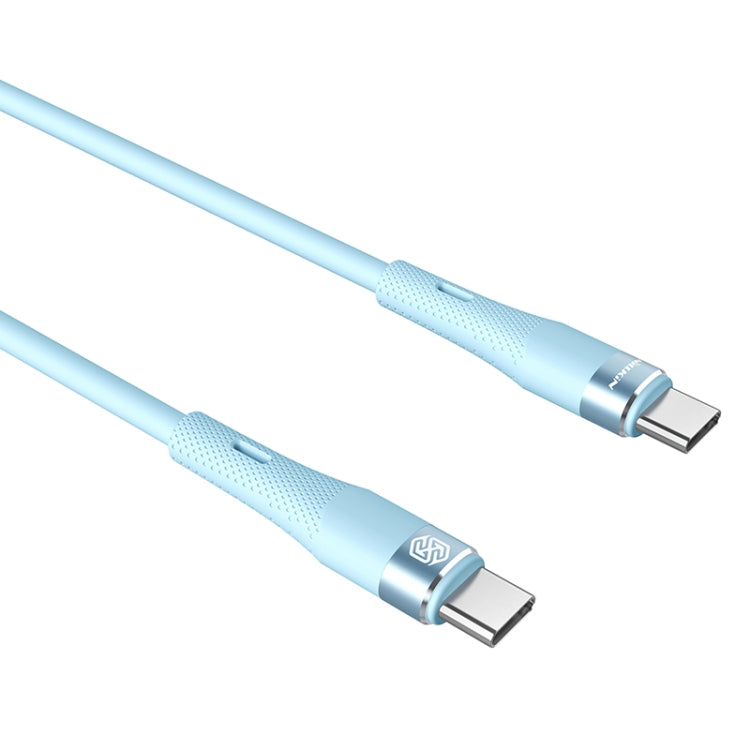 Nillkin 2.4A USB-C/Type-C to USB-C/Type-C Silicone Data Cable, Length: 1.2m(Blue) - USB-C & Type-C Cable by NILLKIN | Online Shopping South Africa | PMC Jewellery