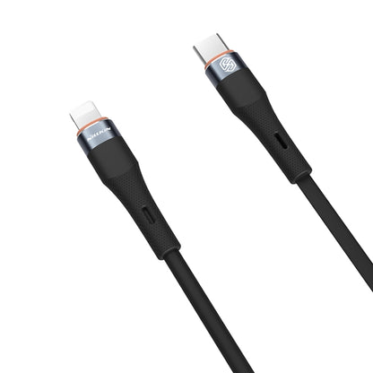 Nillkin 2.4A USB-C/Type-C to 8 Pin Silicone Data Cable, Length: 1.2m(Black) - 2 in 1 Cable by NILLKIN | Online Shopping South Africa | PMC Jewellery