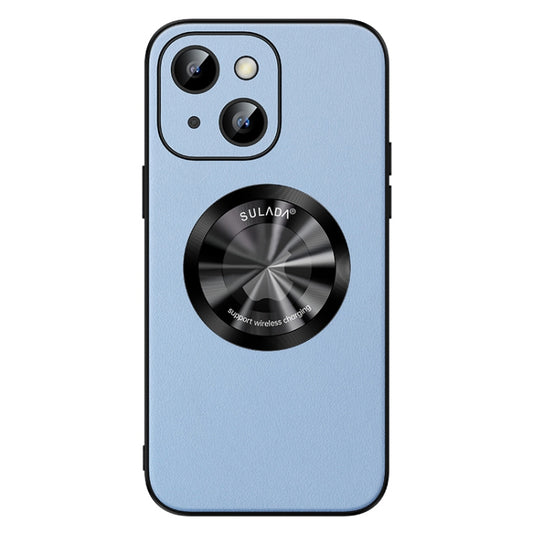 For iPhone 15 Plus SULADA Microfiber Leather MagSafe Magnetic Phone Case(Sierra Blue) - iPhone 15 Plus Cases by SULADA | Online Shopping South Africa | PMC Jewellery