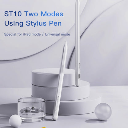 Yesido ST10 Dual Mode Active Magnetic Capacitive Stylus(White) - Stylus Pen by Yesido | Online Shopping South Africa | PMC Jewellery