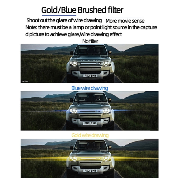 For DJI Mavic 3 Pro JSR KH Series Drone Lens Filter, Filter:Streak Drawing Gold - Mavic Lens Filter by JSR | Online Shopping South Africa | PMC Jewellery