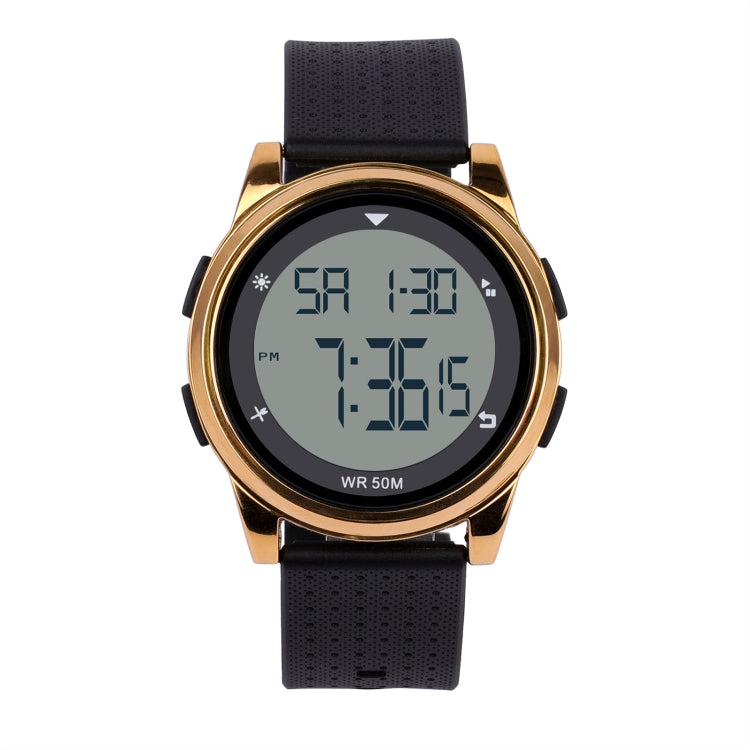 SPOVAN S100 Men Outdoor Multifunctional Waterproof Electronic Watch(Gold) - LED Digital Watches by SPOVAN | Online Shopping South Africa | PMC Jewellery