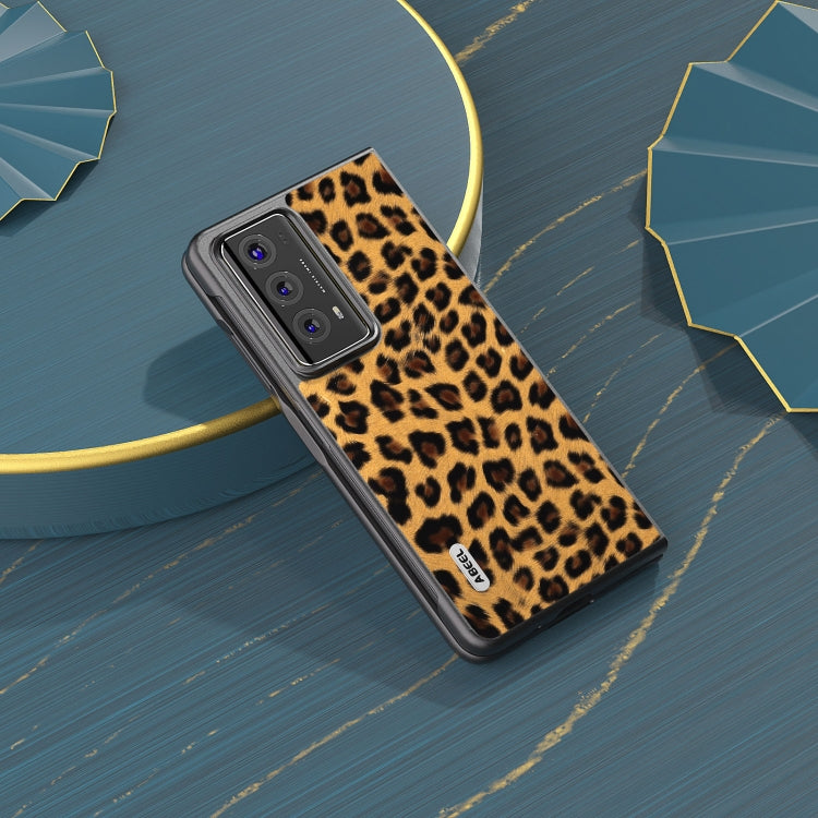 For Honor Magic V2 ABEEL Black Edge Leopard Print Phone Case(Gold) - free shipping - PMC TechLife - Order now!