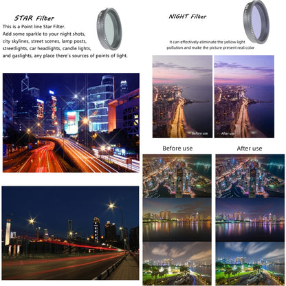 For Insta360 GO 2 / GO 3 JSR LS Series Camera Lens Filter, Filter:8 in 1 UV CPL ND8/16/32/64 STAR NIGHT - Len Accessories by JSR | Online Shopping South Africa | PMC Jewellery | Buy Now Pay Later Mobicred