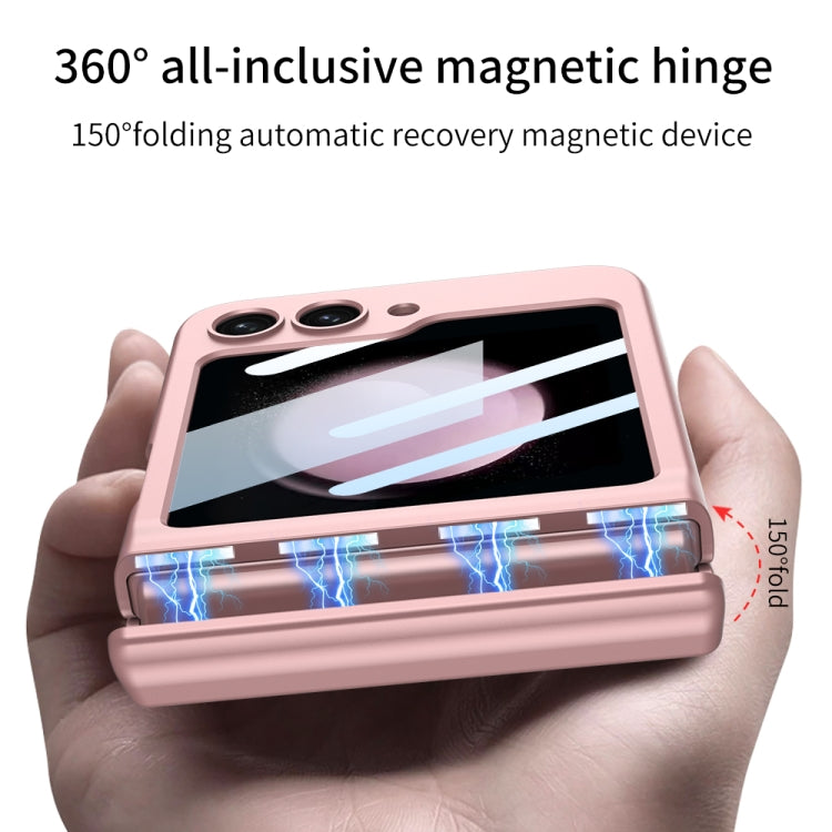 For Samsung Galaxy Z Flip5 GKK Integrated Magnetic Full Coverage Folding Phone Case(Black) - Galaxy Z Flip5 Cases by GKK | Online Shopping South Africa | PMC TechLife | Buy Now Pay Later Mobicred