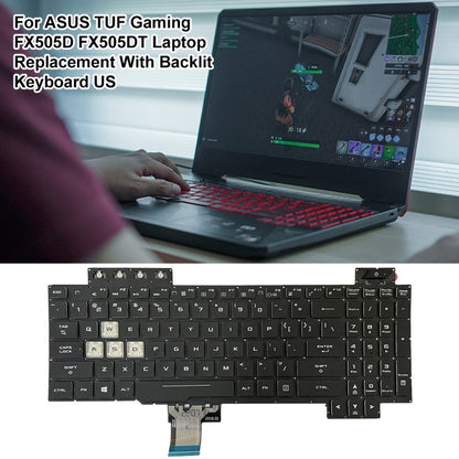 For Asus Gaming FX505D FX505DY FX505DD US Version Backlight Laptop Keyboard(Black) - Asus Spare Parts by PMC Jewellery | Online Shopping South Africa | PMC Jewellery