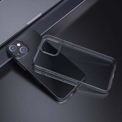 For iPhone 15 Plus hoco Light Series Soft TPU Phone Case(Transparent Black) - iPhone 15 Plus Cases by hoco | Online Shopping South Africa | PMC Jewellery