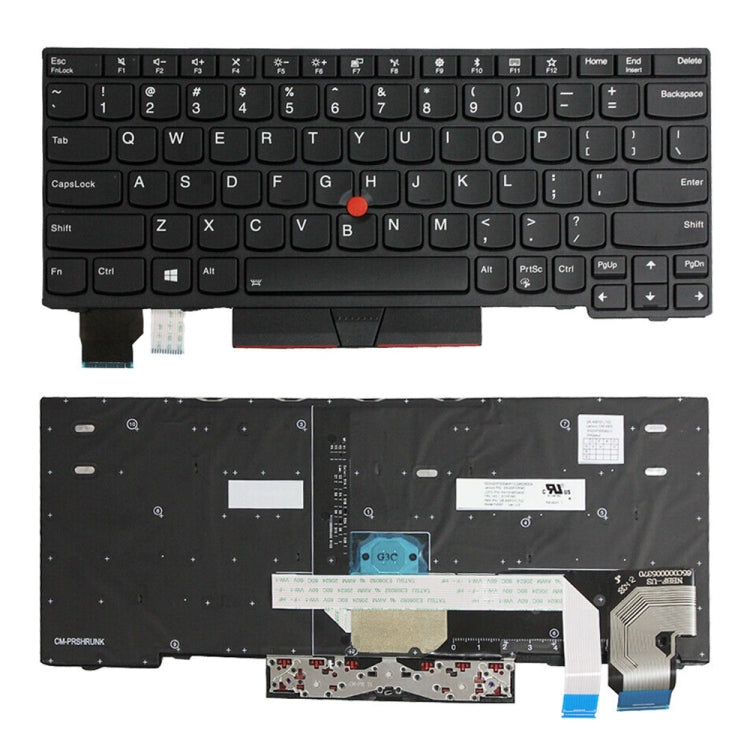 For Lenovo Thinkpad X280 20KF / Yoga 20R5 US Version Backlight Laptop Keyboard - Lenovo Spare Parts by PMC TechLife | Online Shopping South Africa | PMC TechLife