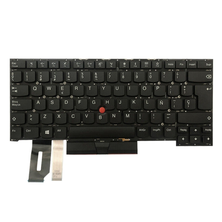 For Lenovo ThinkPad T490s / T495s Spanish Version Backlight Laptop Keyboard - Lenovo Spare Parts by PMC Jewellery | Online Shopping South Africa | PMC Jewellery