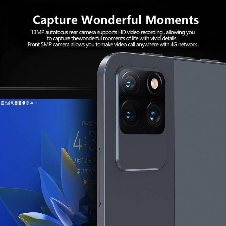 BDF P40 4G LTE Tablet PC 10.1 inch, 8GB+256GB, Android 12 MTK6762 Octa Core, Support Dual SIM, EU Plug(Blue) - free shipping - PMC TechLife - Order now!