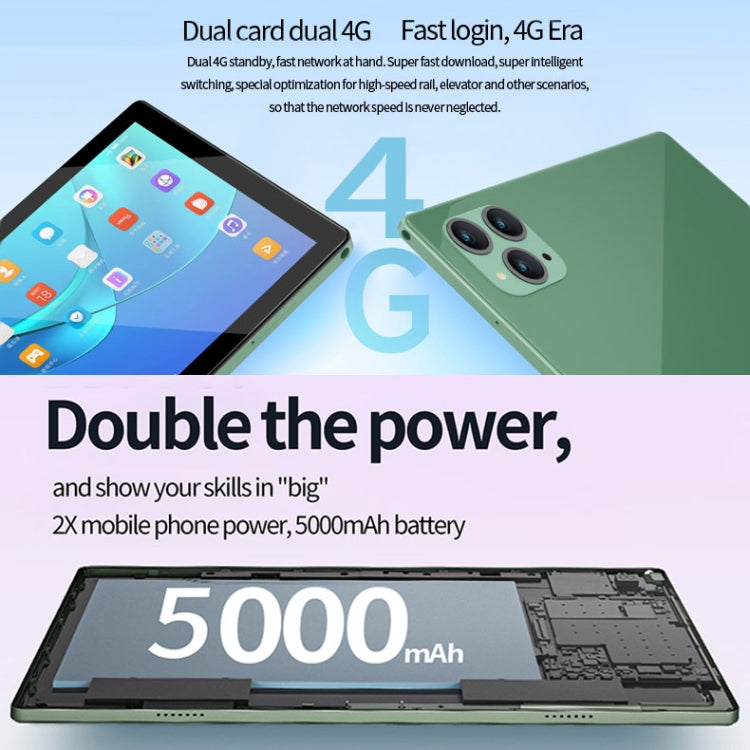 BDF P50 4G LTE Tablet PC 10.1 inch, 8GB+128GB, Android 11 MTK6755 Octa Core, Support Dual SIM, EU Plug(Blue) - free shipping - PMC TechLife - Order now!