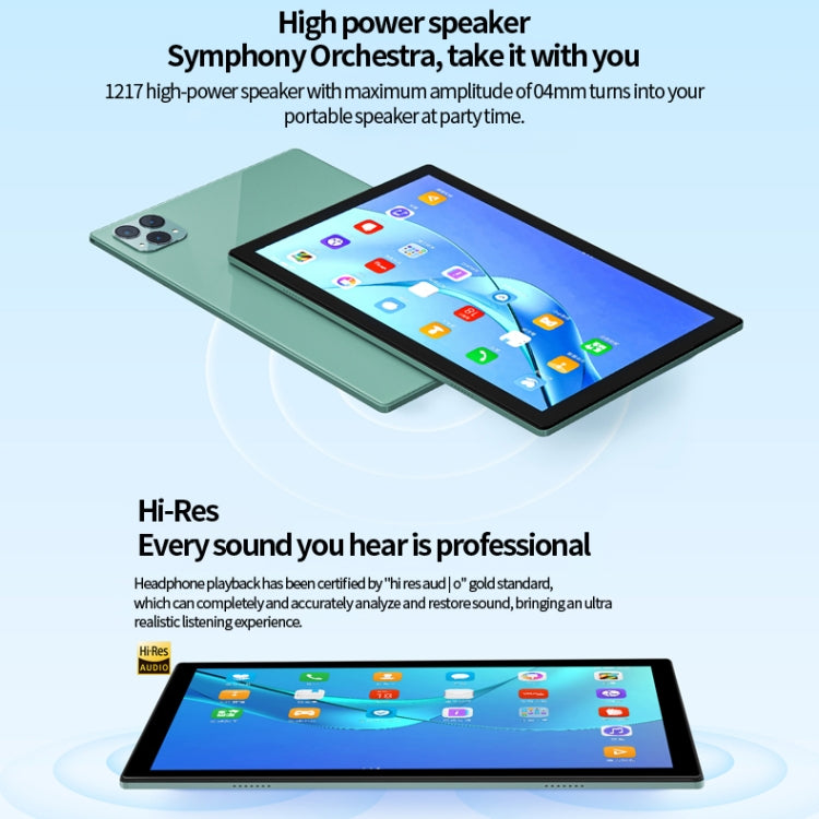 BDF P50 4G LTE Tablet PC 10.1 inch, 8GB+128GB, Android 11 MTK6755 Octa Core, Support Dual SIM, EU Plug(Silver) - free shipping - PMC TechLife - Order now!