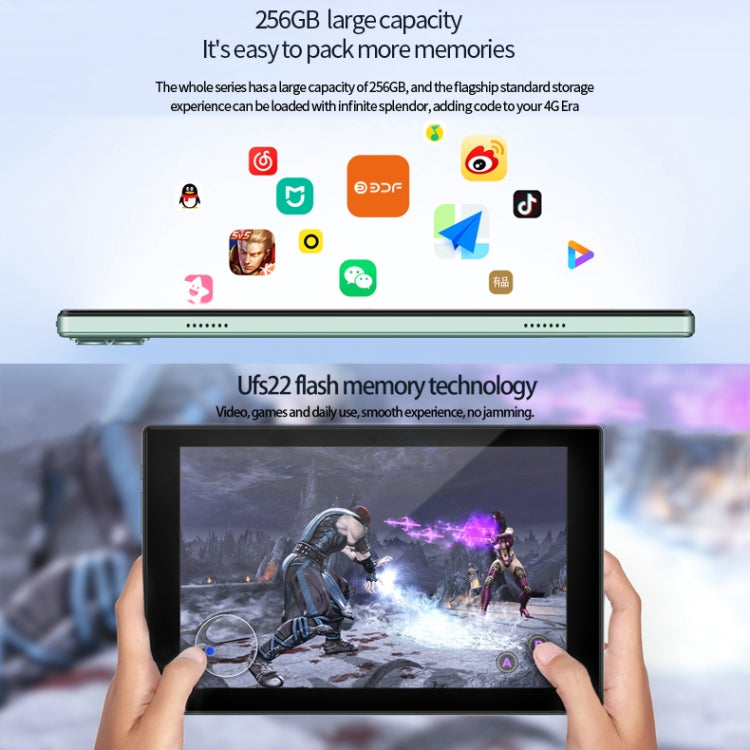 BDF P50 4G LTE Tablet PC 10.1 inch, 8GB+256GB, Android 12 MTK6762 Octa Core, Support Dual SIM, EU Plug(Blue) - free shipping - PMC TechLife - Order now!