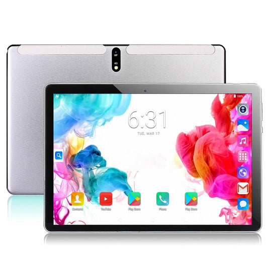 BDF M107 4G LTE Tablet PC 10.1 inch, 8GB+256GB, Android 13 MTK6762 Octa Core, Support Dual SIM, EU Plug(Silver) - BDF by BDF | Online Shopping South Africa | PMC Jewellery