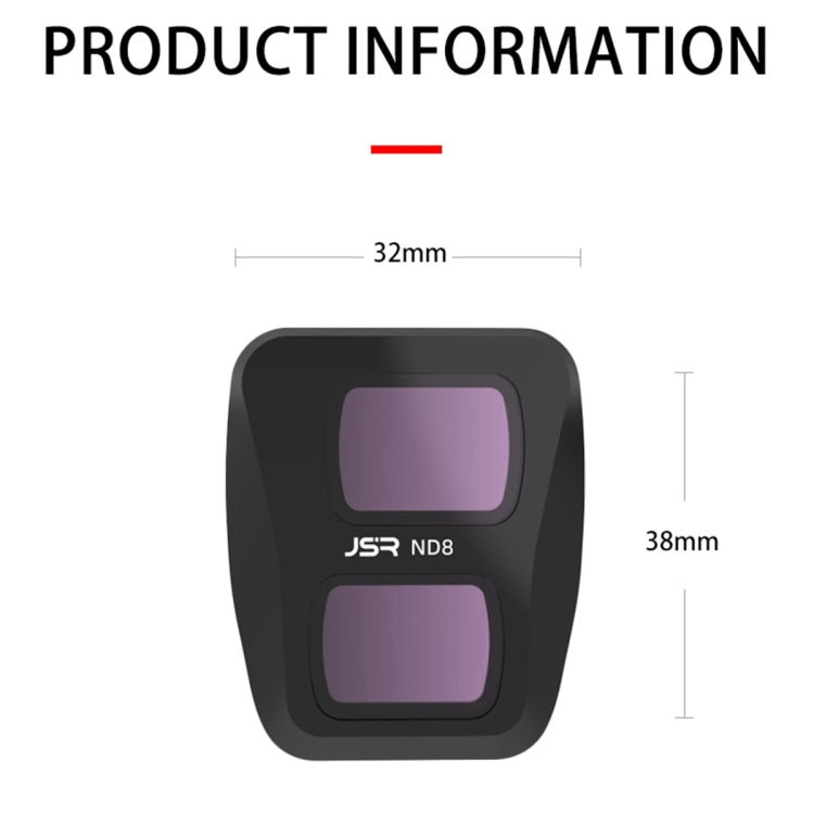 For DJI Air 3 JSR KB Series Drone Lens Filter, Filter:ND64PL - Mavic Lens Filter by JSR | Online Shopping South Africa | PMC Jewellery