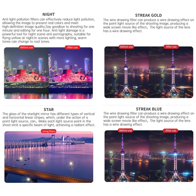 For DJI Air 3 JSR KB Series Drone Lens Filter, Filter:4 in 1 NDPL - free shipping - PMC TechLife - Order now!