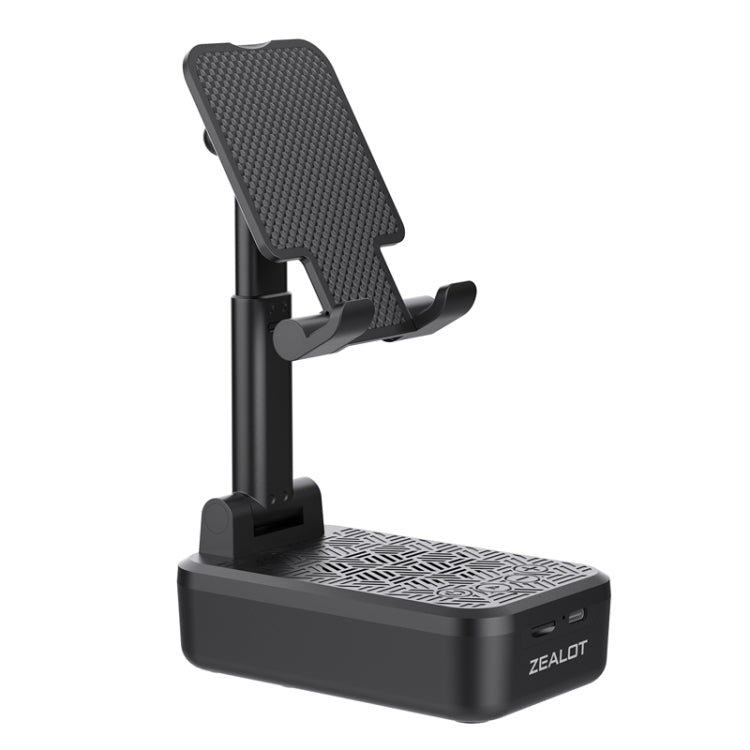 Zealot Z7 2 in 1 Foldable Phone Holder with Wireless Bluetooth Speaker(Black) - Desktop Holder by ZEALOT | Online Shopping South Africa | PMC Jewellery