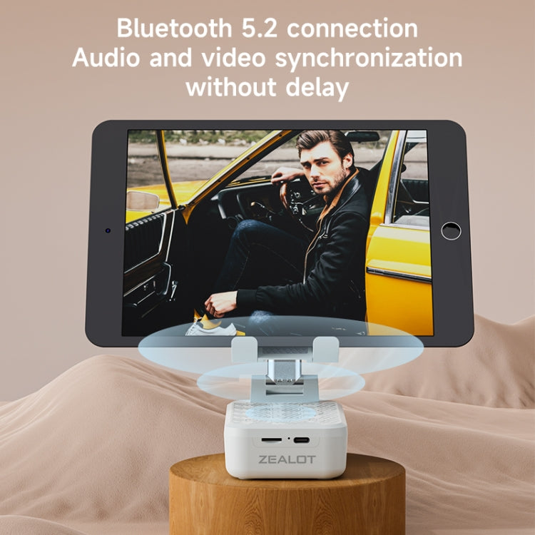 Zealot Z7 2 in 1 Foldable Phone Holder with Wireless Bluetooth Speaker(Black) - Desktop Holder by ZEALOT | Online Shopping South Africa | PMC Jewellery