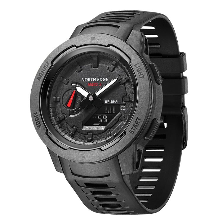 NORTH EDGE MARS3 Outdoor Waterproof Men Carbon Fiber Electronic Sports Watch(Black) - Sport Watches by NORTH EDGE | Online Shopping South Africa | PMC Jewellery