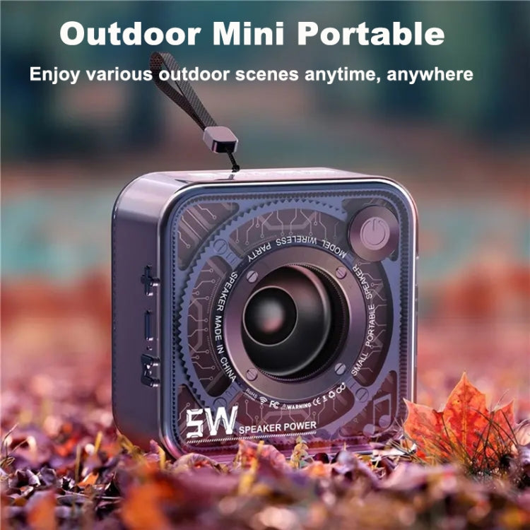 T&G DW12 Portable Mini Wireless Bluetooth Speaker Transparent Subwoofer Support TF Card(Green) - free shipping - PMC TechLife - Order now!